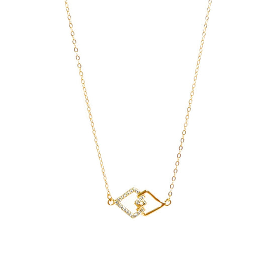 Infinity Triangle Pendant Necklace